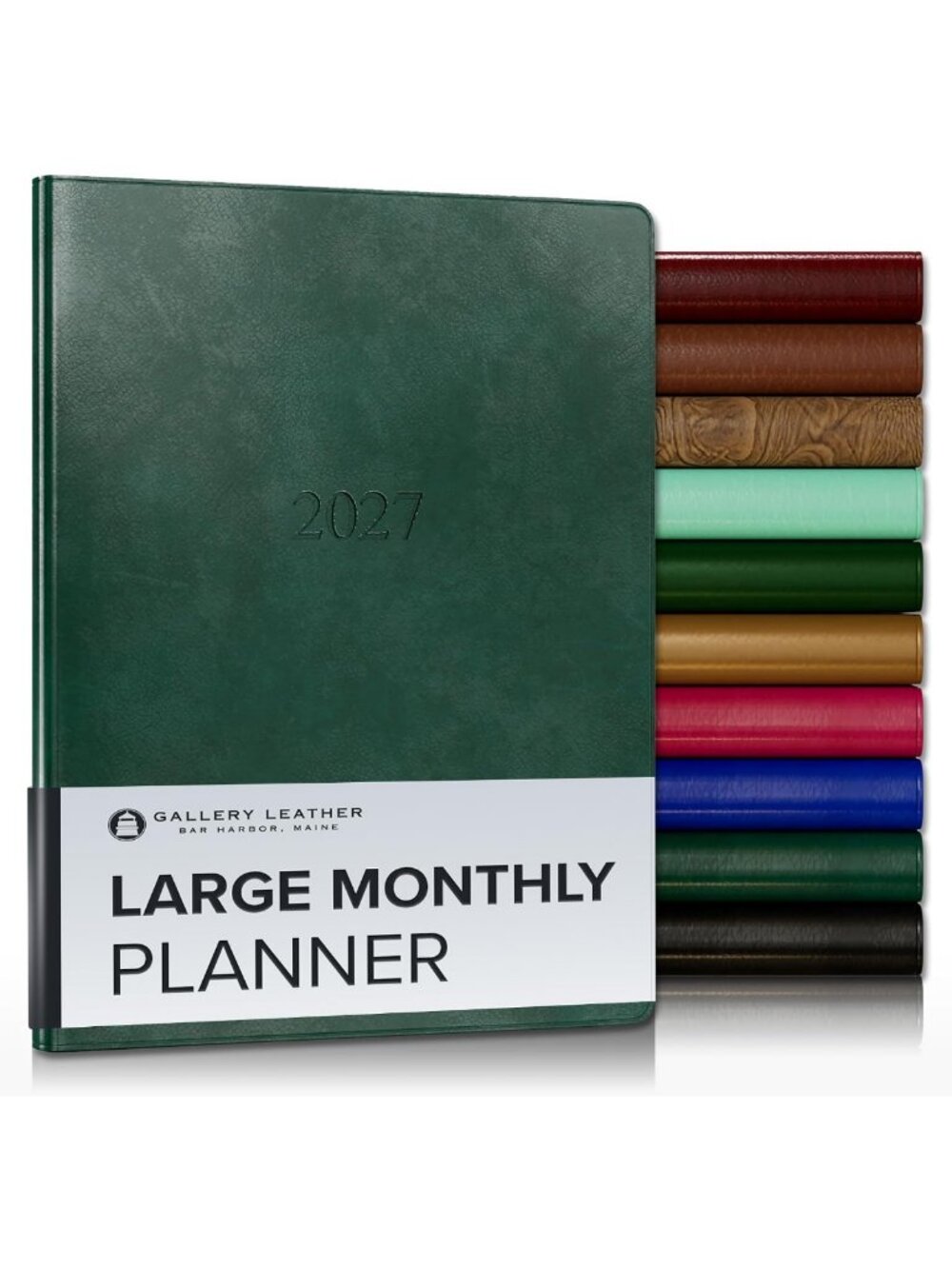 Large 2026-2027 Monthly Planner - Acadia Green, Stylish Organizer, Perfect for